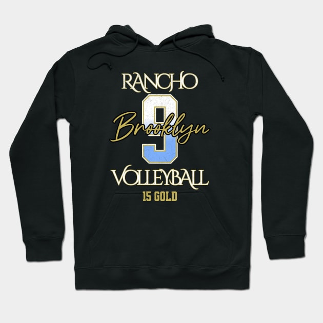 Brooklyn #9 Rancho VB (15 Gold) - Black Hoodie by Rancho Family Merch